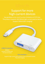 Load image into Gallery viewer, MirasScreen LC02 USB Camera Adapter Import Photoes to iPhone iPad